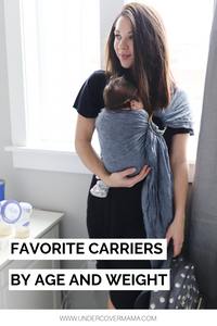 Favorite Baby Carriers - By Age & Weight