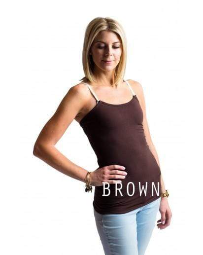 Brown Strapless Nursing Tank from Undercover Mama