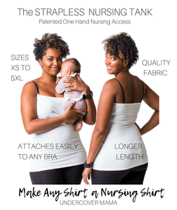 Naked Nursing Tank The Open Busted Breastfeeding Tank Top 2 Pack–XS-Black  and White : : Clothing, Shoes & Accessories
