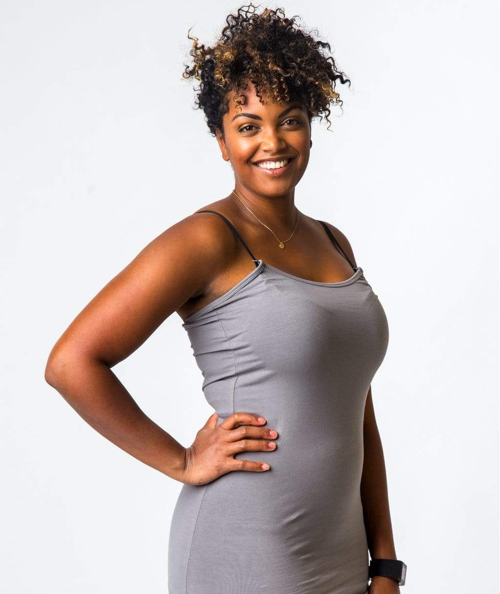 Gray Strapless Nursing Tank from Undercover Mama
