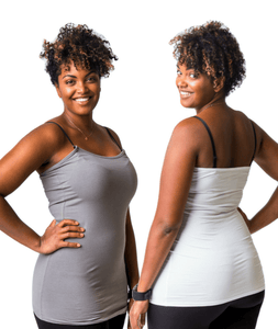 Gray & White Strapless Nursing Tank Bundle from Undercover Mama